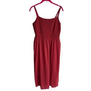 OLD NAVY Rust Smocked Cami Ladies Summer Dress‎ with Pockets, M